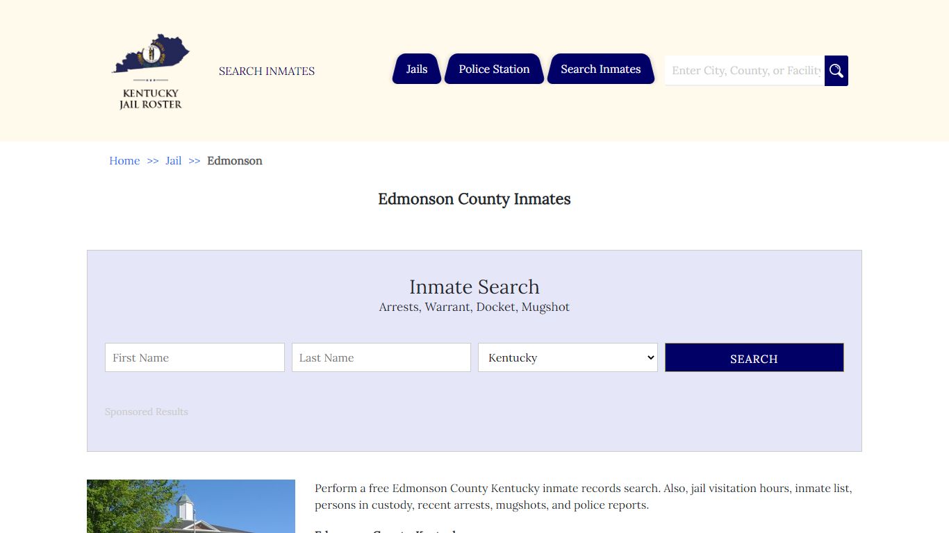 Edmonson County Inmates - Jail Roster Search